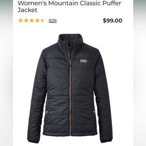 NWT LLBean Women's Mountain Classic Puffer Jacket